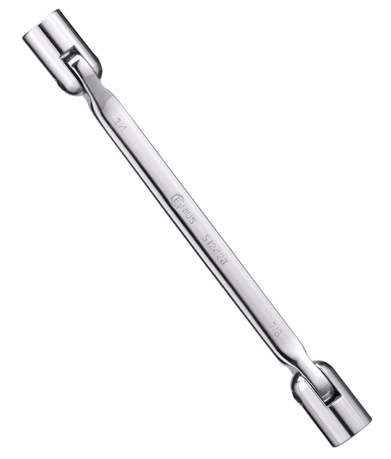 Metric Double Flexible Socket Wrenches - Mirror Finish-SKU:500607*