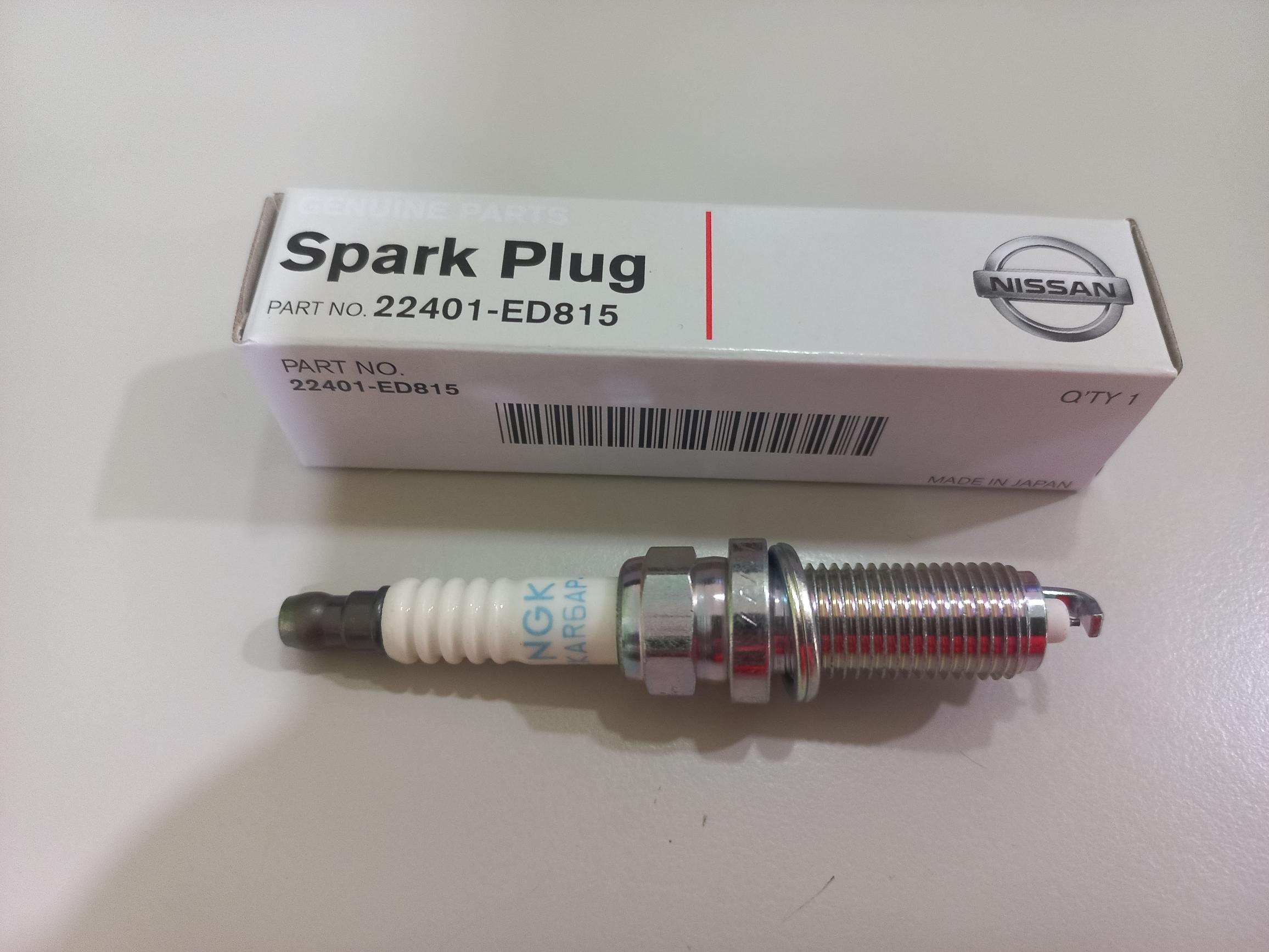 PLUG SPARK NISSAN-OE:22401-ED815、22401-5RB1B-22401-ED815、22401-5RB1B